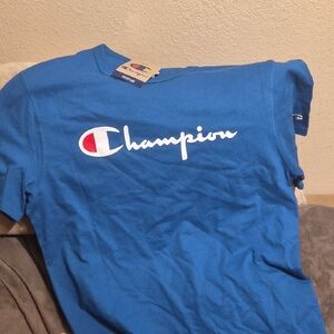 Champion mens large Blue Tee nwt